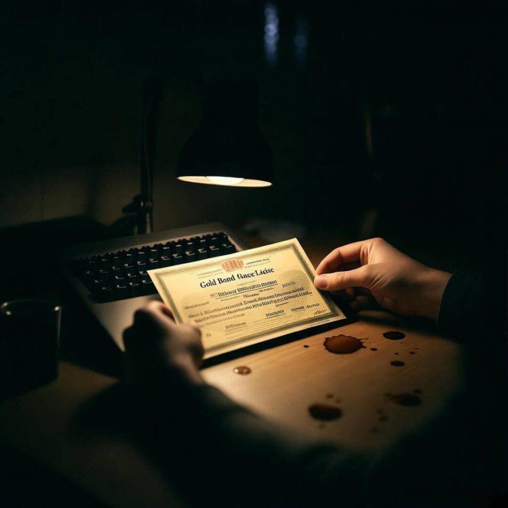 My first gold bond—felt like holding a treasure map, but I was clueless.