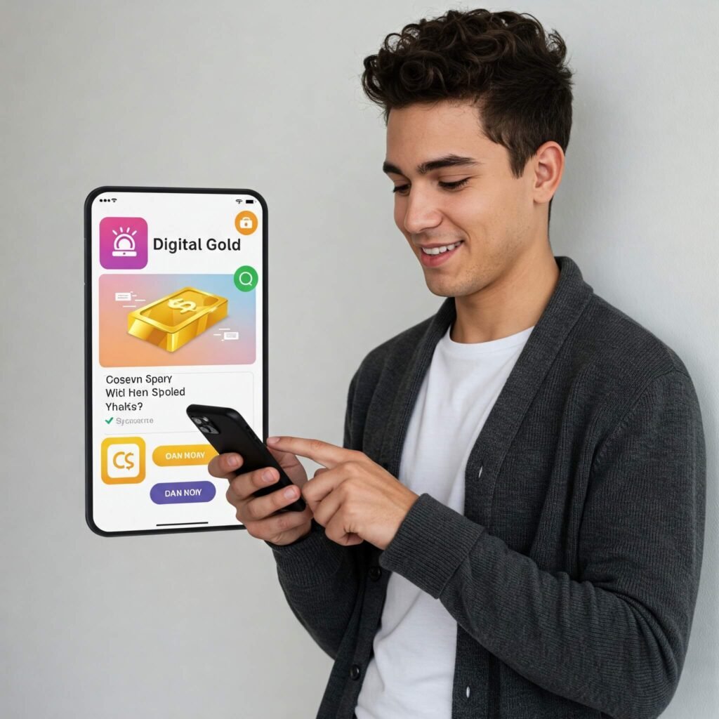 Smartphone Digital Gold Purchase