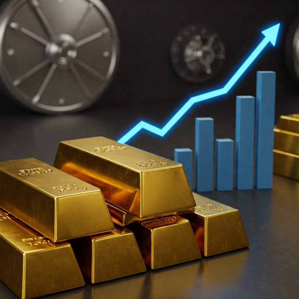Rising gold value.