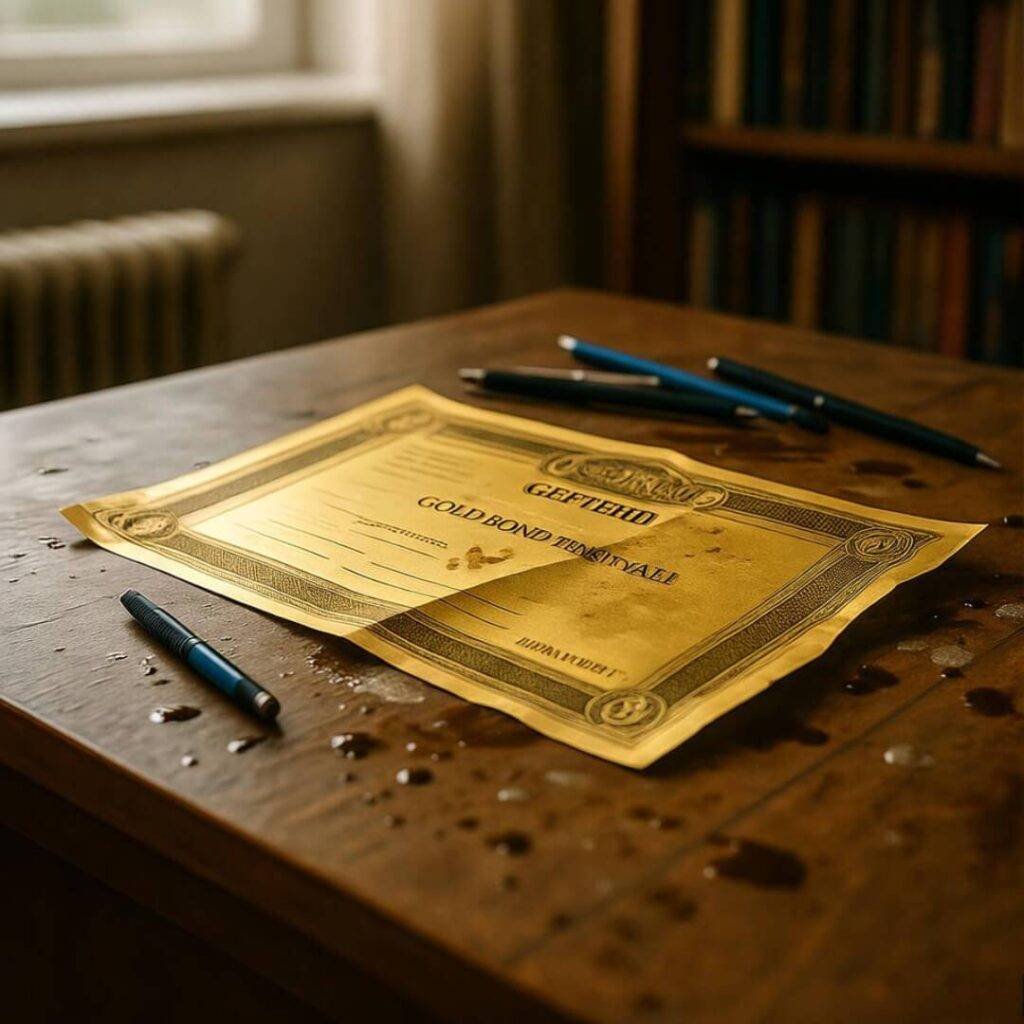 My cat thinks she’s co-signing my gold bonds investment.