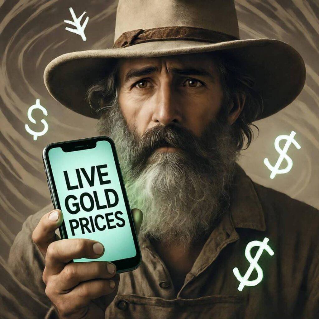 Miner checks gold prices, dollar signs turn to runes.