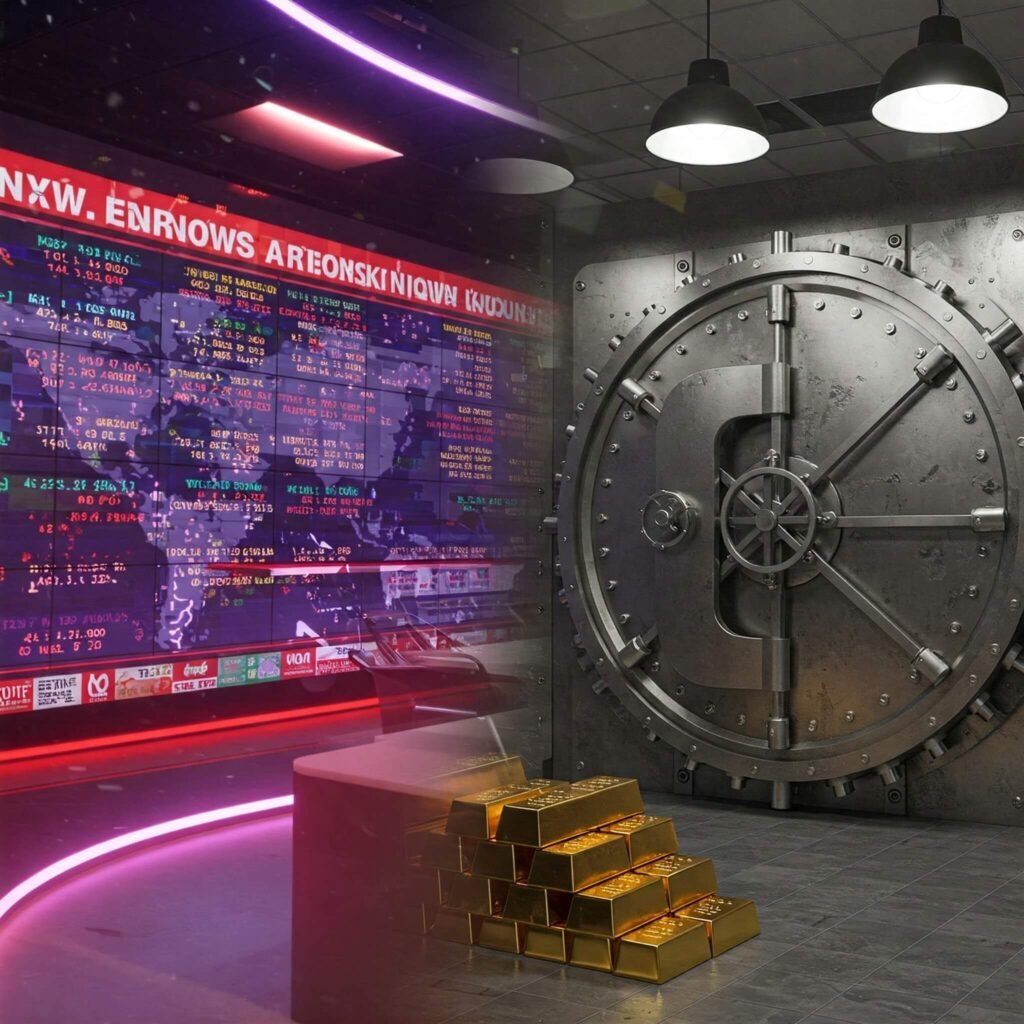 Economic news and gold vault