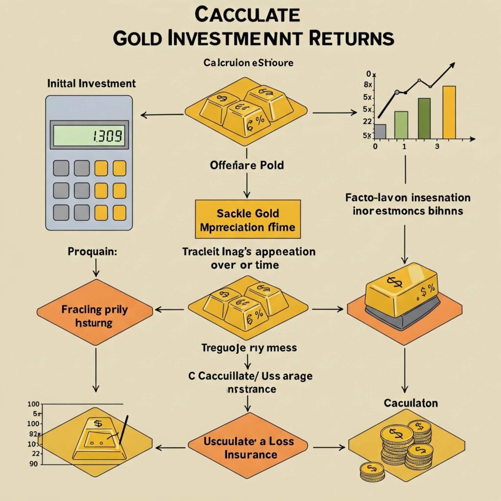 Steps to Calculate Gold Returns
