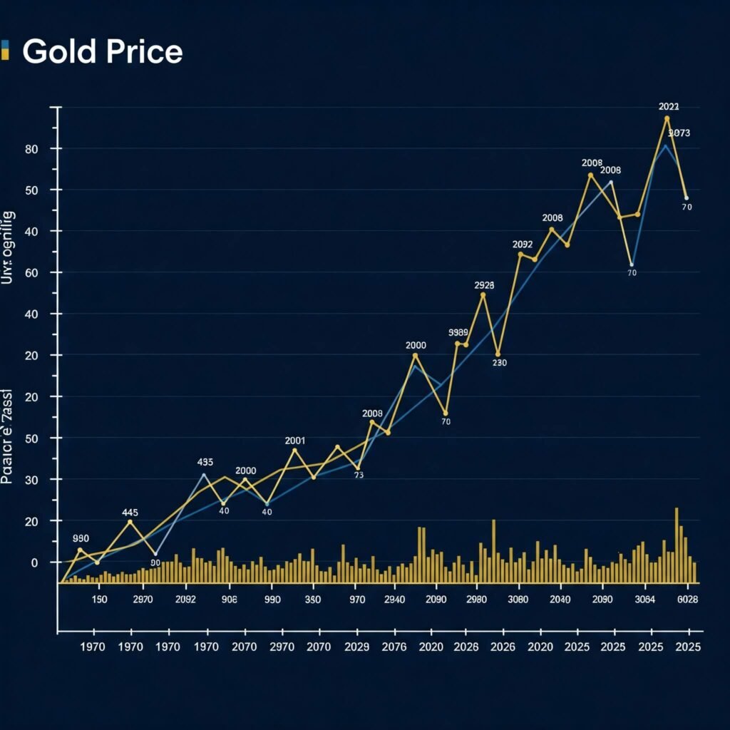 Gold Price History Chart 1970-2025