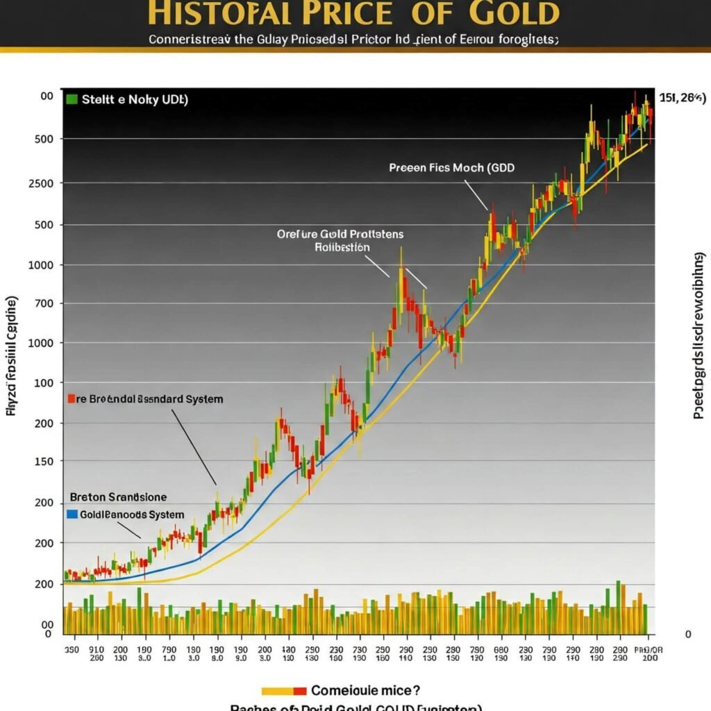 Gold price chart over time